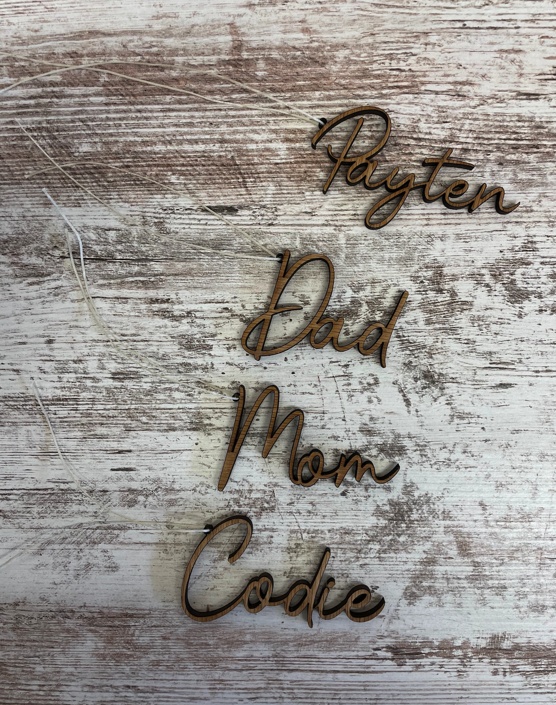 Custom Wooden Name Tag