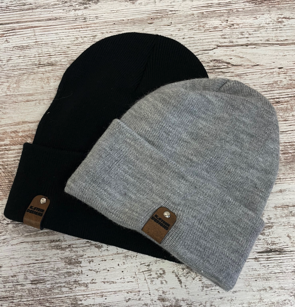 Surprise Saying Leather Patch - Stocking Hat