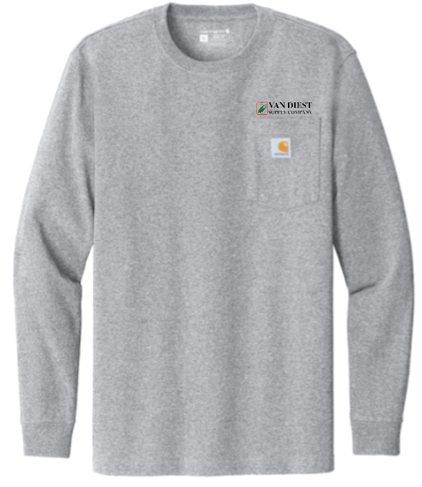 Van Diest Supply Co. Carhartt Long Sleeve Pocket - EMBROIDERED