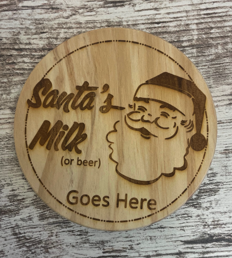 Santa's Milk Coaster