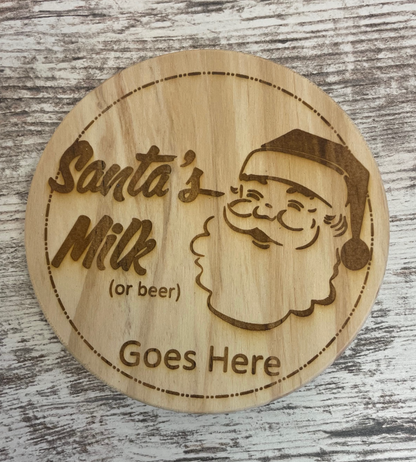 Santa's Milk Coaster