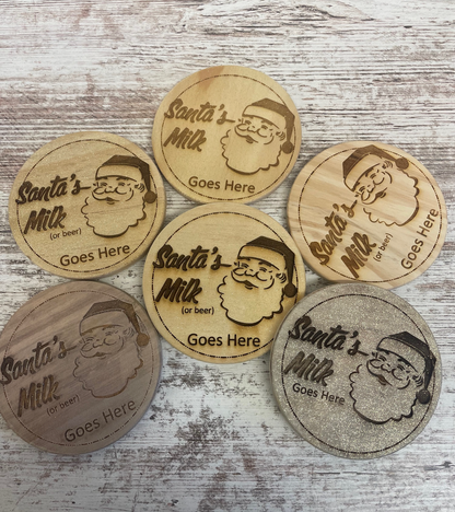 Santa's Milk Coaster