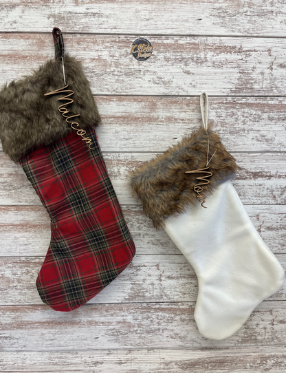 Custom Wooden Name Tag