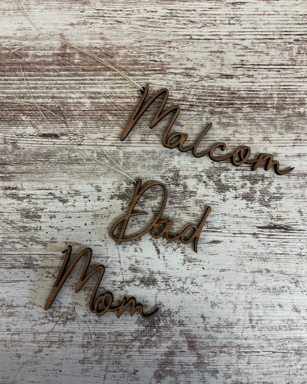 Custom Wooden Name Tag