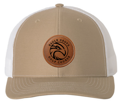 Eagle Grove Golf Course LEATHER patch Hat