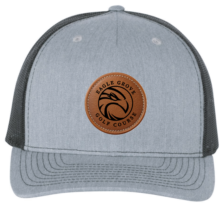 Eagle Grove Golf Course LEATHER patch Hat