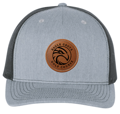 Eagle Grove Golf Course LEATHER patch Hat