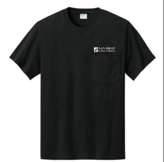 Van Diest Supply Co Port & Company Pocket T-Shirt - EMBROIDERY