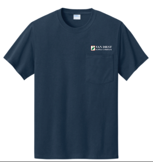Van Diest Supply Co Port & Company Pocket T-Shirt - PRINTED