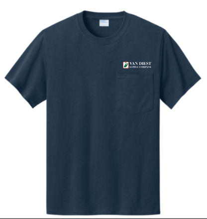 Van Diest Supply Co Port & Company Pocket T-Shirt - PRINTED