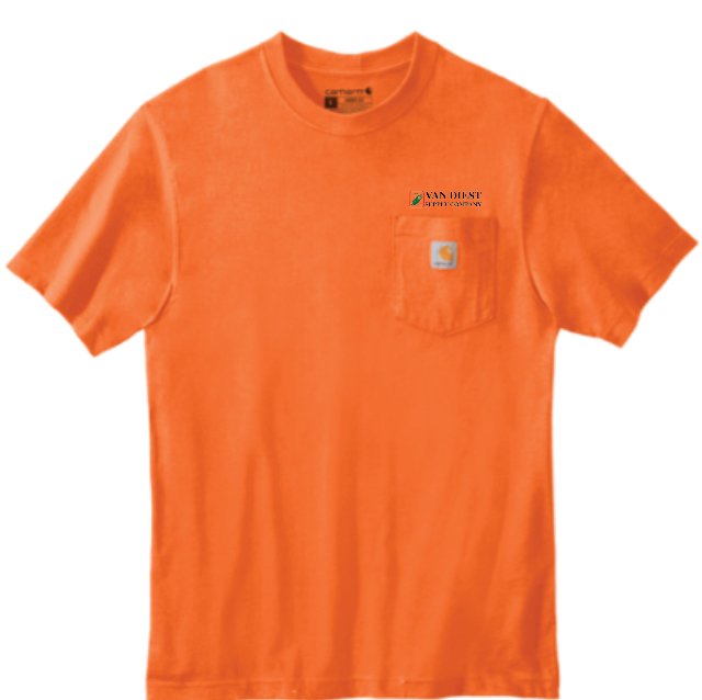 Van Diest Supply Co Carhartt Pocket T-Shirt - Embroidery