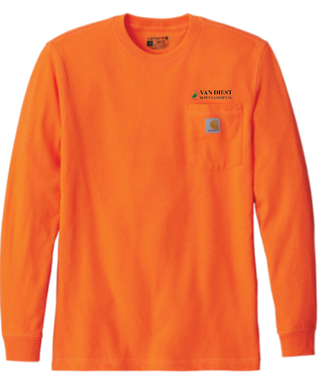 Van Diest Supply Co. Carhartt Long Sleeve Pocket - EMBROIDERED
