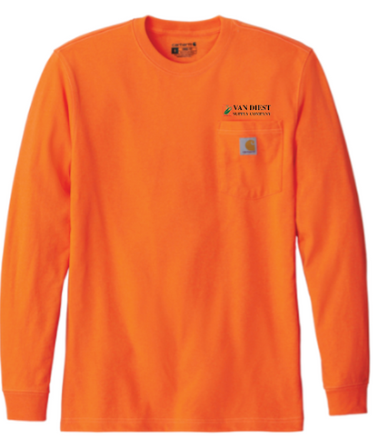 Van Diest Supply Co. Carhartt Long Sleeve Pocket - EMBROIDERED