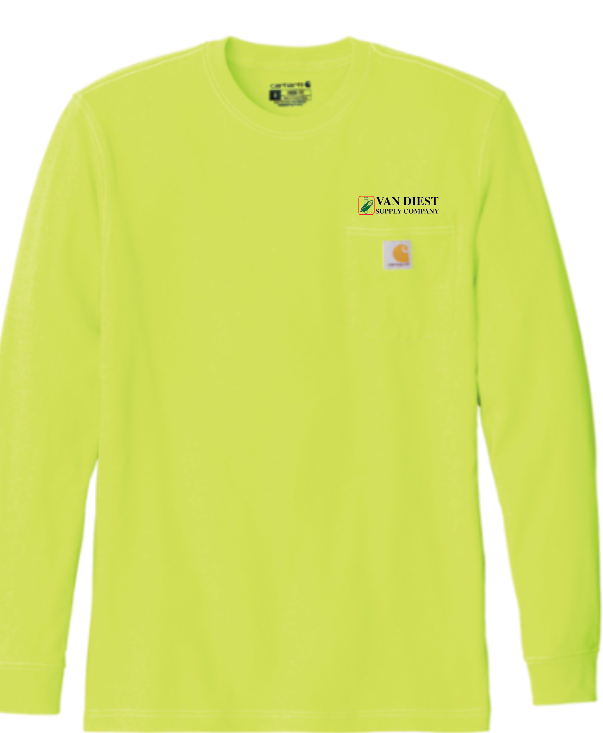 Van Diest Supply Co. Carhartt Long Sleeve Pocket - EMBROIDERED