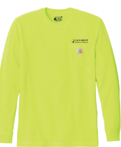 Van Diest Supply Co. Carhartt Long Sleeve Pocket - EMBROIDERED