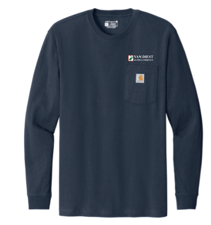 Van Diest Supply Co. Carhartt Long Sleeve Pocket - EMBROIDERED