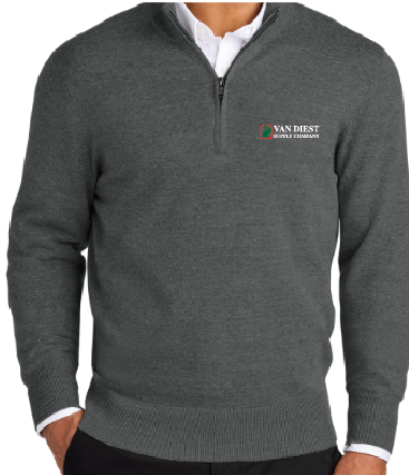 Van Diest Supply Co Port Auth 1/4 Sweater Zip