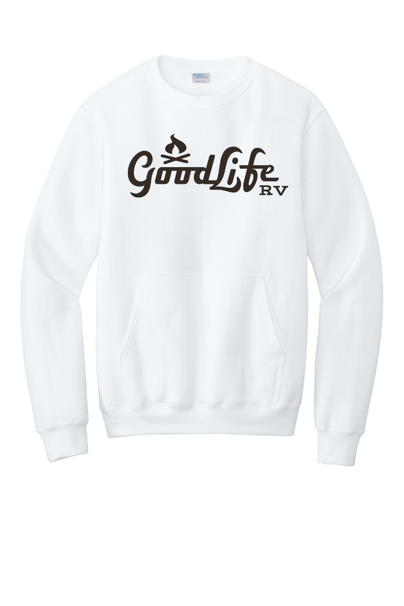 Port & Company® Core Fleece Crewneck Pocket Sweatshirt - PC78PKT - DTF Goodlife RV
