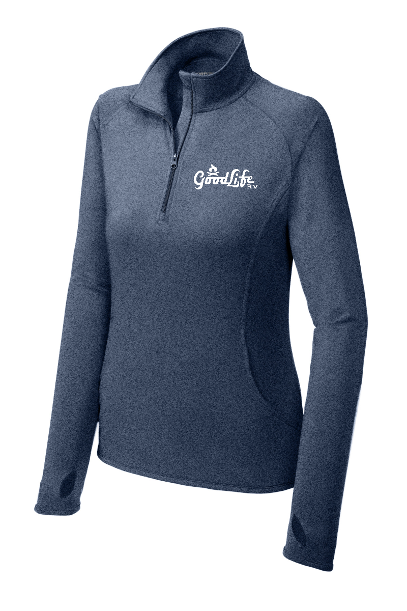 Women's Sport-Wick® Stretch 1/4-Zip Pullover - LST850 - EMB Goodlife RV