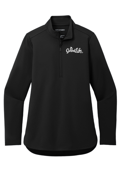 Port Authority Women's C-FREE Double Knit 1/4-Zip - LK880 - EMB Goodlife RV