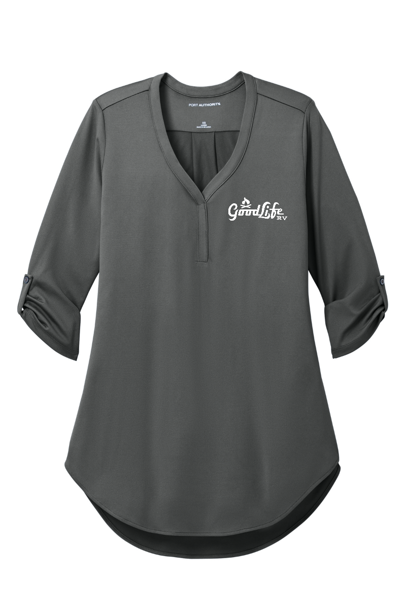 Port Authority® Women's City Stretch 3/4-Sleeve Tunic - LK6840 - EMB  Goodlife RV