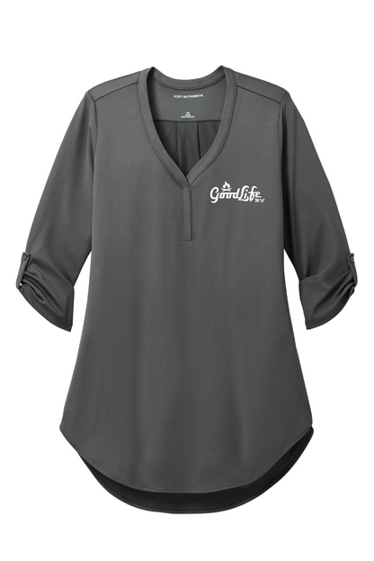 Port Authority® Women's City Stretch 3/4-Sleeve Tunic - LK6840 - EMB  Goodlife RV
