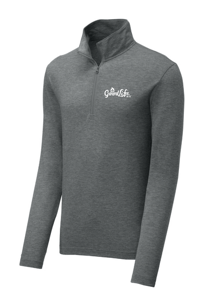 Sport-Tek PosiCharge Tri-Blend Wicking 1/4-Zip Pullover - ST407- EMB Goodlife RV