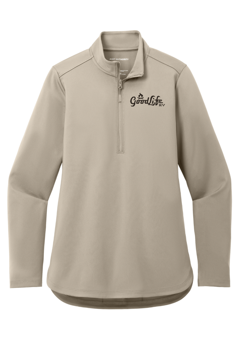 Port Authority Women's C-FREE Double Knit 1/4-Zip - LK880 - EMB Goodlife RV