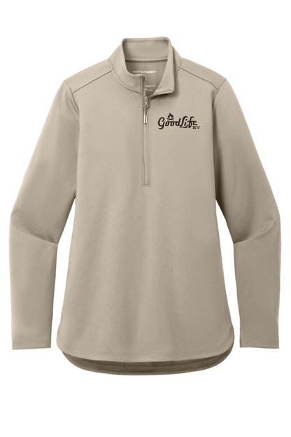 Port Authority Women's C-FREE Double Knit 1/4-Zip - LK880 - EMB Goodlife RV