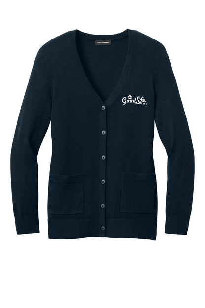 Port Authority® Women’s Easy Care Button-Up Cardigan Sweater - LSW4150 - EMB Goodlife RV