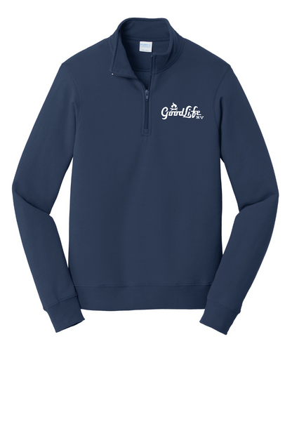 Port & Company® Fan Favorite™ Fleece 1/4-Zip Pullover Sweatshirt - PC850Q - EMB Goodlife RV