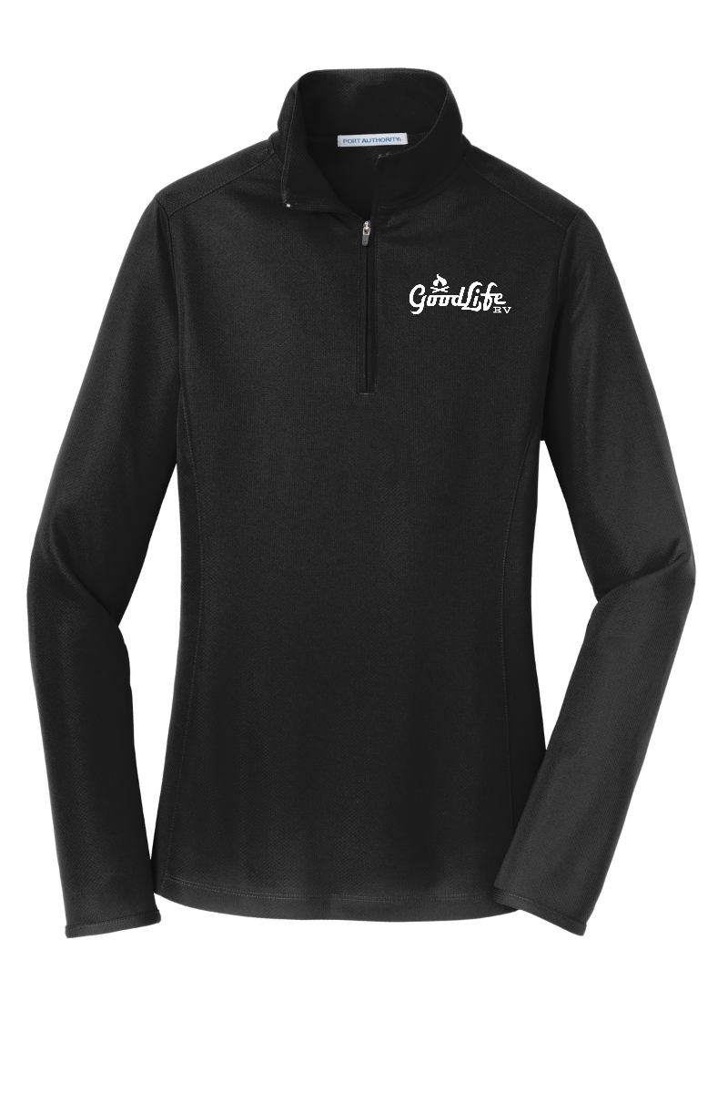 Port Authority Women's Pinpoint Mesh 1/2-Zip - L806 - EMB Goodlife RV