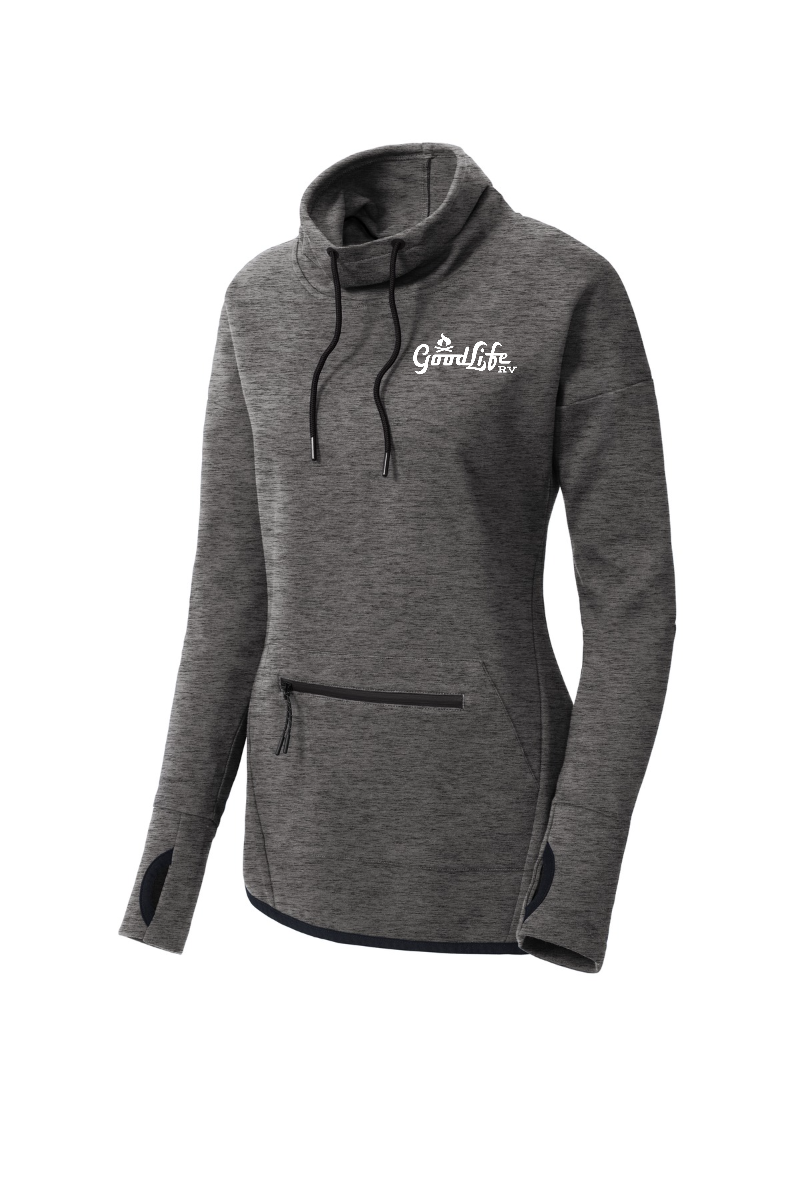 Sport-Tek Women's Triumph Cowl Neck Pullover - LST280 - EMB Goodlife RV