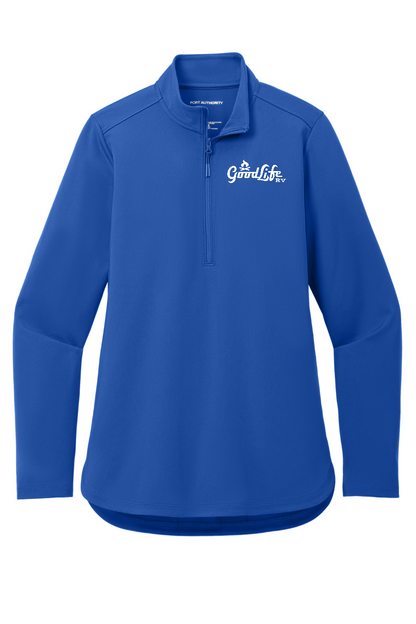Port Authority Women's C-FREE Double Knit 1/4-Zip - LK880 - EMB Goodlife RV
