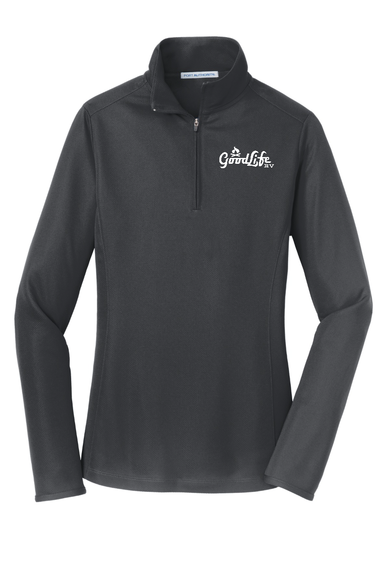 Port Authority Women's Pinpoint Mesh 1/2-Zip - L806 - EMB Goodlife RV