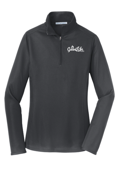 Port Authority Women's Pinpoint Mesh 1/2-Zip - L806 - EMB Goodlife RV