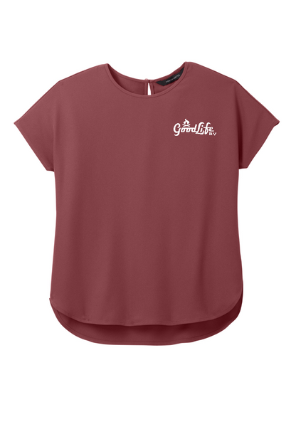 Mercer+Mettle Women's Stretch Crepe Crew - MM2015 - EMB Goodlife RV