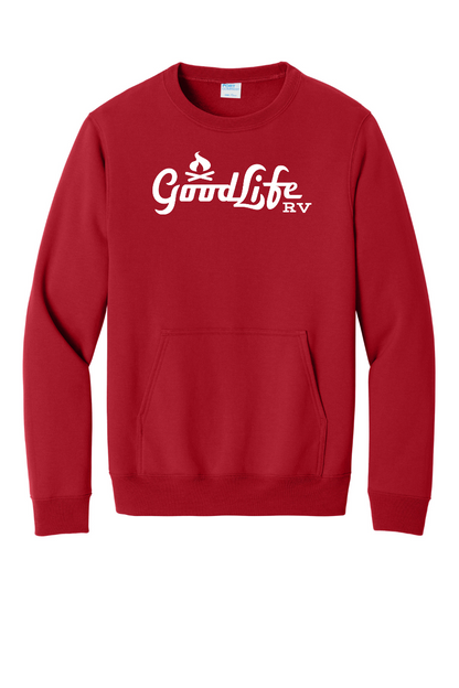 Port & Company® Core Fleece Crewneck Pocket Sweatshirt - PC78PKT - DTF Goodlife RV