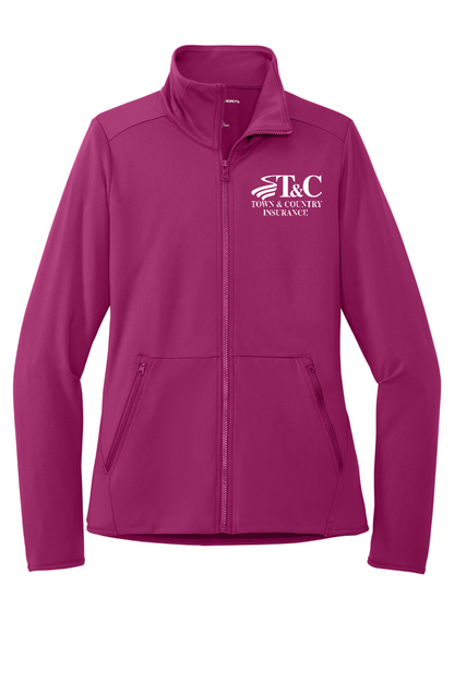 Port Authority Ladies Accord Stretch Fleece Full-Zip - LK595 - T&C