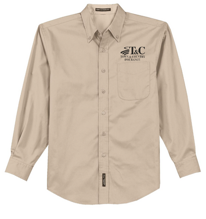 Extended Sizes - Port Authority Long Sleeve Easy Care Shirt - S608 - T&C