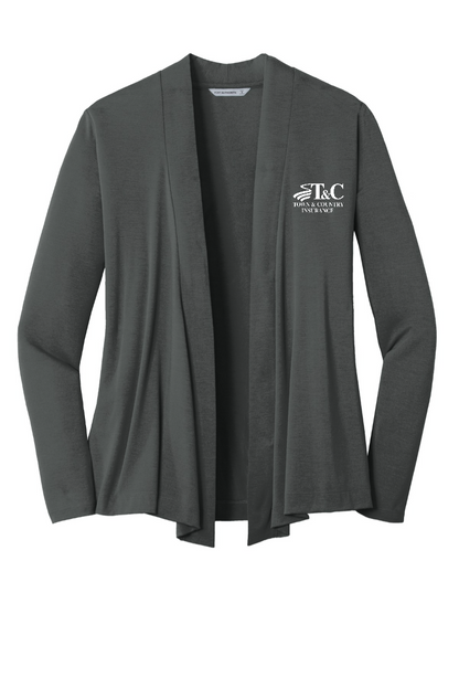 Extended Sizes - Port Authority Ladies Concept Knit Cardigan - L5430 - T&C