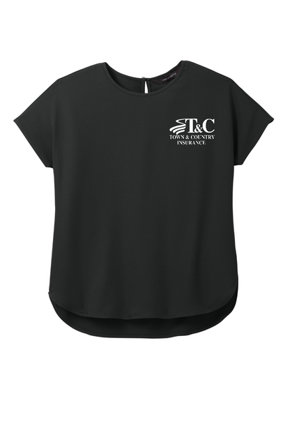 Mercer+Mettle® Women's Stretch Crepe Crew - MM2015 - T&C