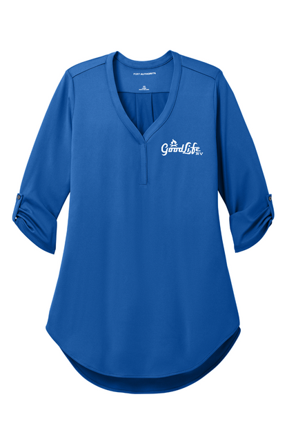 Port Authority® Women's City Stretch 3/4-Sleeve Tunic - LK6840 - EMB  Goodlife RV