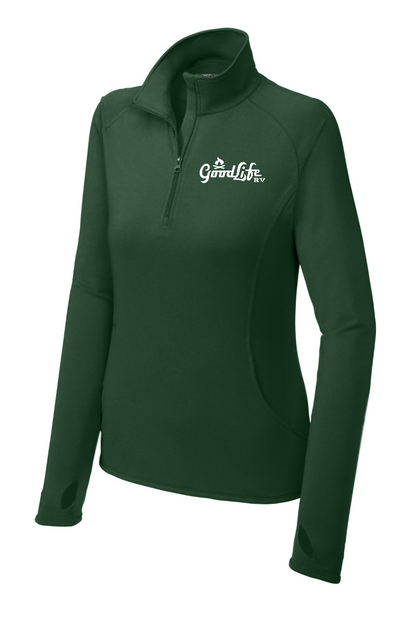 Women's Sport-Wick® Stretch 1/4-Zip Pullover - LST850 - EMB Goodlife RV