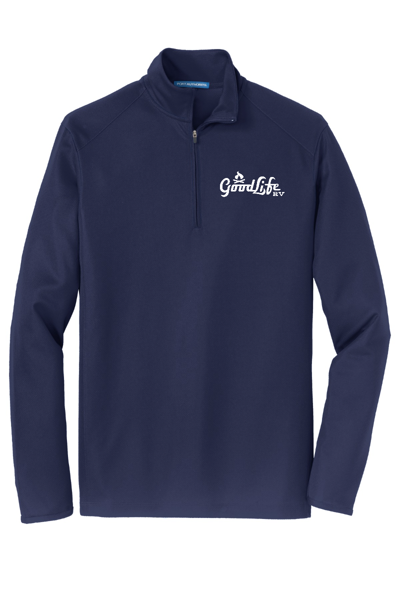 Port Authority® Pinpoint Mesh 1/2-Zip - K806 - EMB-Goodlife