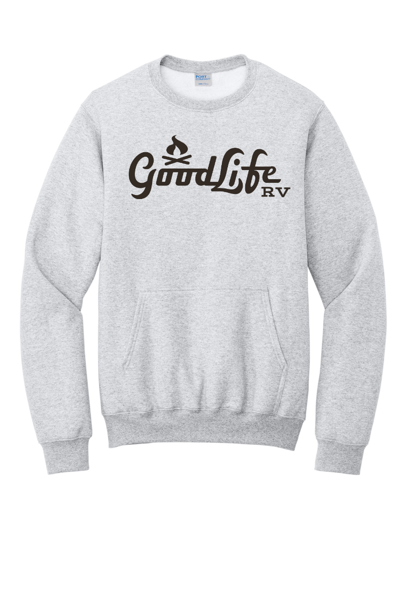 Port & Company® Core Fleece Crewneck Pocket Sweatshirt - PC78PKT - DTF Goodlife RV