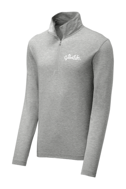 Sport-Tek PosiCharge Tri-Blend Wicking 1/4-Zip Pullover - ST407- EMB Goodlife RV