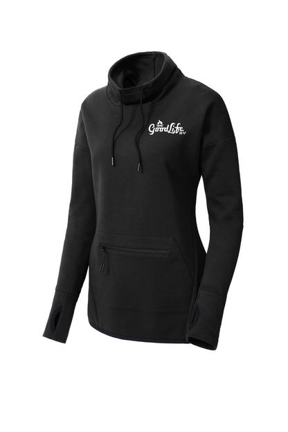 Sport-Tek Women's Triumph Cowl Neck Pullover - LST280 - EMB Goodlife RV