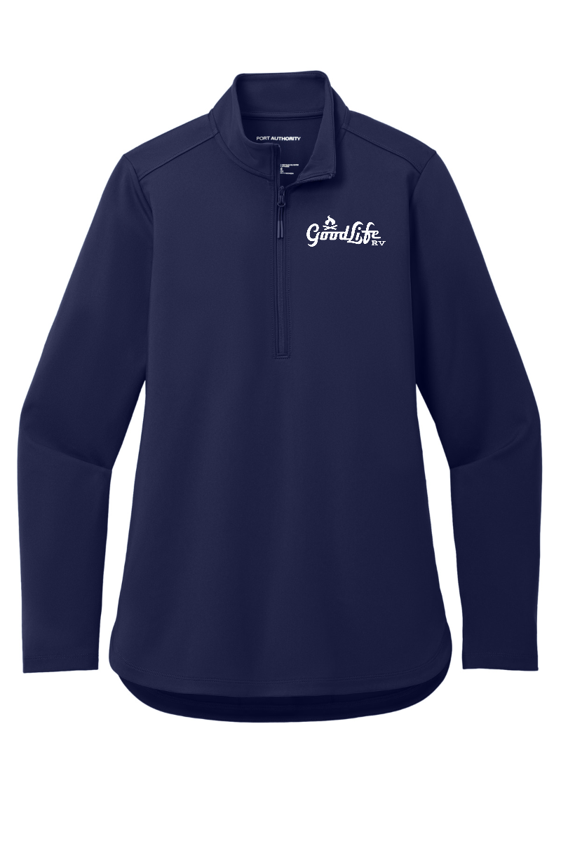 Port Authority Women's C-FREE Double Knit 1/4-Zip - LK880 - EMB Goodlife RV