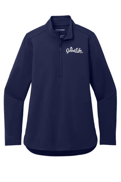 Port Authority Women's C-FREE Double Knit 1/4-Zip - LK880 - EMB Goodlife RV